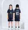 Camisetas de Fútbol Casa y Fuera para Niños, Tallas 25-26ml, Números 7, 8, 10, con Dos Rayas, Impresión Digital, Tallas 14-30