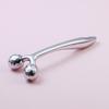 Em estoque estilo multi-colorido metal 3D massageador facial lifting facial rolo duplo essência de beleza introdução vara
