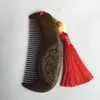 Pente de sândalo para atacado, conjunto de caixa de presente, pente de madeira esculpido, caixa de presente feminina, Dia das Mães, Tanabata, presente de feriado para professor