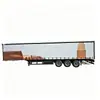 Exportação de Semirreboque de Transporte com Lona Lateral de 3 Eixos, Caminhão com Lona Lateral, Semirreboque com Lona Lateral Macia, Reboque de Transporte Tipo Baú