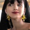 Brincos Chunshan-Celebridade da Internet com Franja de Pérolas Florais Transparentes para Mulheres Estilo Francês Retrô Fada Elegantes