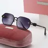 Nuevas Gafas Miuji Moda Coreana Metálicas Poligonales Retro de Gama Alta para Mujer Gafas de Sol Protectoras Solares Cool Dulces Americanas para Hombre