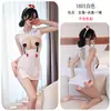 Roupa Íntima Sexual de Noite Longa Malha Transparente Perspectiva Uniforme de Enfermeira Roupa de Dormir para Role Playing Tentação conjunto 1601