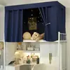 Cortina de Cama para Estudante para Cama Inferior, Tecido Blackout Total para Dormitório, Tecido de Contorno de Cama de Dormitório com Suporte, Cortina para Cama Superior, Cortina, Cortina de Mesa