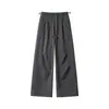 Pantalones de trabajo retro estilo americano para mujer, nueva colección primavera/otoño 2026, pierna ancha, corte holgado, casual, pantalones rectos estilo paracaídas para hombre