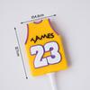 Adornos de Decoración para Pastel de Deportes de Baloncesto Tema de Slam Dunk Niño Arreglo de Cumpleaños Adorno para Pastel de Zapato de Baloncesto Rukawa Maple