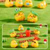Lindo Dibujo Animado Kawaii Pollo Artesanías de Resina Hogar Coche Pequeños Adornos Decorativos Micro Paisaje Accesorios de Joyería