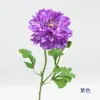 Flor de Loto con Rocío de Mil Posturas de Dos Cabezas Tallo Único Flor Artificial de Seda Flor Falsa Material de Flor para Bodas Marcador de Camino Arreglo Floral Decoración de Escritorio para el Hogar Arte Floral