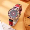 Reloj Transfronterizo Colorido Estilo Ins Correa de Lona Estilo Étnico Retro Reloj de Cuarzo para Mujer Estilo Bohemio Reloj Venta al por Mayor