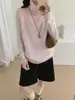 Nuevo Chaleco de Punto sin Mangas de Color Sólido con Cuello Alto para Otoño/Invierno 2026 para Mujer, Suave y Holgado, Chaleco Suéter de Estilo Casual