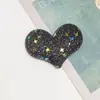 Lentejuelas con Forma de Corazón Brillantes Ultrasónicas con Lazo de Perlas, Accesorios para el Cabello Hechos a Mano para Bricolaje, Decoraciones para Zapatos y Sombreros, Adornos para Ropa