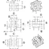 Uu9.8 Estrutura de Transformador Uu10 Estrutura de Baquelite Bobina de Estrutura de Alta Frequência Ranhura Dupla Horizontal Pinos 2+2 9.8-3