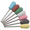 10 Piezas mango de 2.35mm cabeza de lijado de uñas de silicona cabeza de lijado de goma para pulir jade herramientas de pulido para productos de hueso