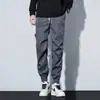 Pantalones Casuales para Hombre de Primavera y Otoño Ajuste Delgado Rectos Negros Largos Verano Delgados Sueltos Moda Estilo Coreano Versátiles Pantalones para Hombre