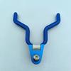 Polea recubierta de goma para objetos grandes cabeza de asta soporte universal para caña de pescar cabeza interfaz de 8 mm accesorios de pesca cabeza de cuerno para objetos grandes