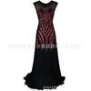 Vestido de primavera e verão 2020, vestido de noite vintage europeu e americano da década de 1920, vestido de lantejoulas de tamanho grande, vestido feminino da Amazon