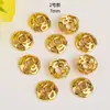 Pacote de ouro 18k floco de neve metal flor chapéu pétalas joias DIY pulseira contas suporte de contas espaçador areia dourada acessórios