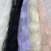 Tejido de malla de punto de onda tridimensional bordado de diente de león cinta suave bordado tela vestido vestido de novia tela de comercio exterior