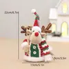 Atacado de Pontos Novos Produtos Transfronteiriços Mini Bonecos de Natal Enfeites Decorativos Preenchidos com Tecido de Algodão Velho Homem Boneco de Neve Rena