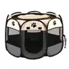 Valla octogonal para mascotas, tienda de campaña para mascotas, tela Oxford, resistente a arañazos, jaula plegable para perros, gatos, sala de cumpleaños, perrera, nido para gatos