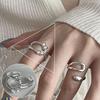 Anillo de Línea Enrollada Multicapa para Mujer, Estilo Minimalista Fresco, Anillo Abierto Dulce y Versátil, Anillo de Dedo Índice de Moda