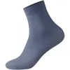Calcetines de Seda de Hielo Calcetines de Seda para Hombre Verano Malla Fina Anti-Olor Verano Ultra-Delgados Negros Transpirables Absorbentes de Sudor Calcetines de Media Pantorrilla
