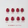 Arena de Cristal Rojo Ocho Guardianes Protectores Agujero Recto Pulsera de Cuentas de Mano Accesorios Arena de Cristal Rojo de Alto Contenido Budas del Año de Nacimiento Pulsera de Cuentas de Mano