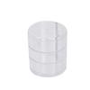 Caja de cuerda giratoria transparente para cosméticos, a prueba de polvo, con cabezal giratorio, para exhibir joyas, aretes, collares y pendientes, caja de almacenamiento de joyas.