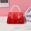 Bolsa Pequeña Roja de Año Nuevo Celebridad de Internet Bolso Cruzado de Princesa Pequeño Fragante Moda Estilo Extranjero Bolsa Linda de Niña Venta al por Mayor