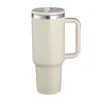 Taza de Coche de 40 oz en Stock con Popote y Boquilla, 4ª Generación, Taza Termo de Gran Capacidad para Coche, Mantiene el Hielo y las Bebidas Frías