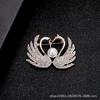 Broche Cisne Transfronteiriço Temperamento de Alto Padrão Corsage Atacado Pinos de Suéter Antifurto Retrô Pequenos Acessórios de Joia
