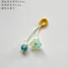 Contas de Ágata Calcedônia Naturais com Cordão Artesanal Acessórios de Joia Pingente DIY Pulseira Pequena com Charme Acessório de Celular Broche para Roupa