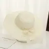 Sombrero de Paja de Verano Sombrero para el Sol para Mujer, Sombrero con Protección Solar para Vacaciones en la Playa, Sombrero de Sol de ala Ancha para Exteriores, Sombrero Dulce, Venta al por Mayor