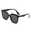 Dobradiça de Metal Óculos de Sol Feminino 2026 Novo Anti-UV Masculino Armação Quadrada Rosto Grande Moda Simples Óculos de Sol 5328