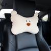 Oso Reposacabezas de Coche Almohada para el Cuello de Coche Creativa de Dibujos Animados Linda Almohada de Felpa Cojín Lumbar para Asiento de Coche