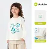 Celebre o Dia Nacional 10% de desconto Dudu Family Moda Infantil Camiseta de Manga Longa para Crianças Outono Blusa para Meninas Roupas de Outono Algodão Puro