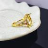 Anillo Colgante de Plata S925 Chapado en Oro Portador Vacío Superficie de Huevo 10x14 15x20mm Esmeralda Roja DIY Combinando