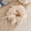 Estilo Retrô Francês Ballet Laço Pérola Prendedor de Cabelo Feminino High-End Coreano Cetim Faixa de Cabeça Novos Acessórios de Cabelo