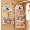 Bolsa Colgante para Guardar Ropa Interior Tipo Colgante para Armario de Dormitorio Estudiantil Organizador de Ropa Personal Sujetadores Calzones Calcetines Bolsa de Malla
