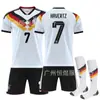A2627 Alemania Camiseta de Visitante Copa del Mundo Uniforme de Fútbol No. 13 Müller N.º. 8 Kroos No. 7 Jersey de Havertz