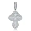 Colgante de Plata de Ley S925 Hecho a Medida de Fábrica con Incrustación Completa de Moissanita, Joyería de Plata Personalizada con Nombre de Letra Estilo Hip-Hop, A partir de Una Pieza