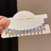 Pulsera ovalada empalmada con incrustaciones de circonita, diseño de nicho de lujo ligero, sensación de alta gama, moderna y versátil, accesorio de mano elegante al por mayor
