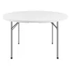 Mesa Redonda Simples Dobrável para Uso Doméstico, Mesa Redonda Grande de Plástico, Mesa Dobrável para Barracas de Comida ao Ar Livre, Mesa e Cadeiras para 10 Pessoas