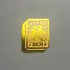 Ouro Puro 999: Dinheiro Importa Mais. Princesa, Por Favor, Faça Sua Fortuna! Adesivos Dourados com 2mg de Ouro Incluído. Disponível para Atacado