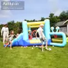 Castelo inflável transfronteiriço para uso doméstico, escorregador inflável interno e externo, playground infantil, trampolim inflável pequeno para festas