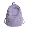 Mochila Escolar para Mujer, Estilo Ins Hong Kong Retro Vintage Mochila de Mezclilla Lavada para Estudiantes de Secundaria, Moda Europea y Americana