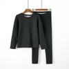 Conjunto de Ropa Interior Térmica para Hombre y Mujer con Lana de Seda y Terciopelo, Protección de Hombro Cepillada de Doble Cara, Ropa y Pantalones de Otoño Calentados