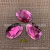 Color acrílico al por mayor 30x 40mm ovalado superficie biselada fondo plano sin agujero taladrado gema decorativa para joyería DIY