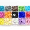 Direto da fábrica T5 mistura de cores plástico resina quatro travas fivela embalado saco de arquivo capa de chuva infantil ferramenta de grampo de mão