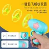 Libélula de Bambu Luminosa Voadora Pistola OVNI Piscante Lançador Giroscópio Frisbee Giratório Brinquedo Voador Infantil para Exterior